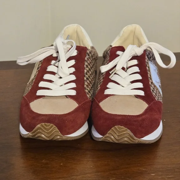 Birdies Size 8.5 Women's Roadrunner Sneaker Primary Plaid - Picture 2 of 13